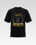 WEALTHY LION T-SHIRT | BLACK