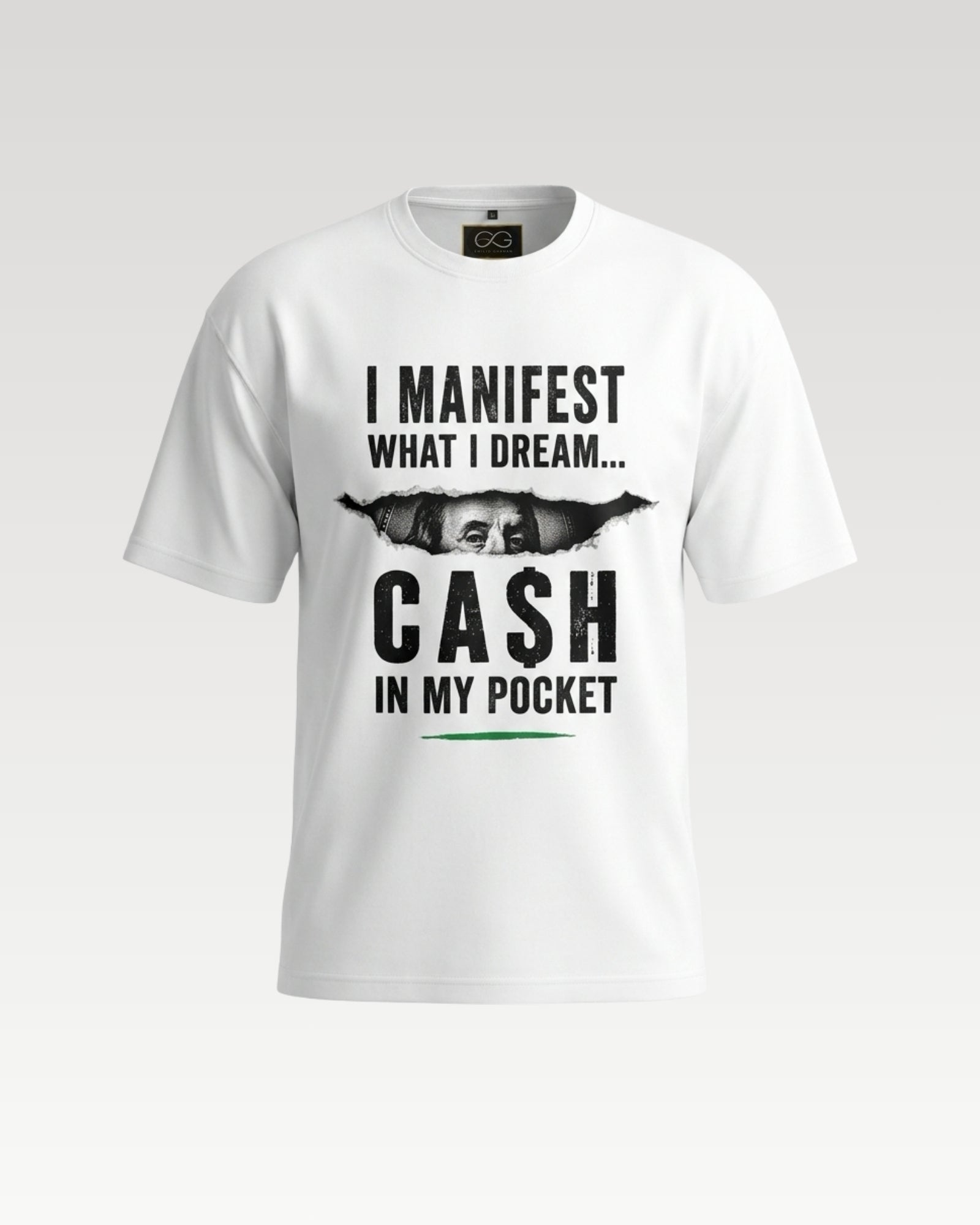 MANIFESTING CASH T-SHIRT | OFF WHITE
