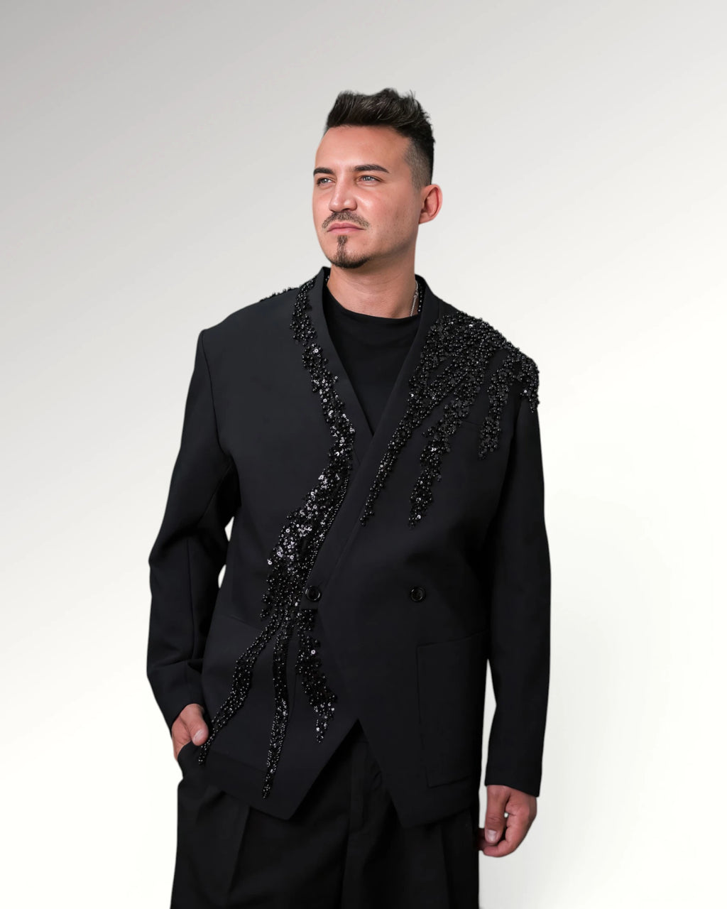 BLACK OCTOPUS ON BLAZER | BLACK