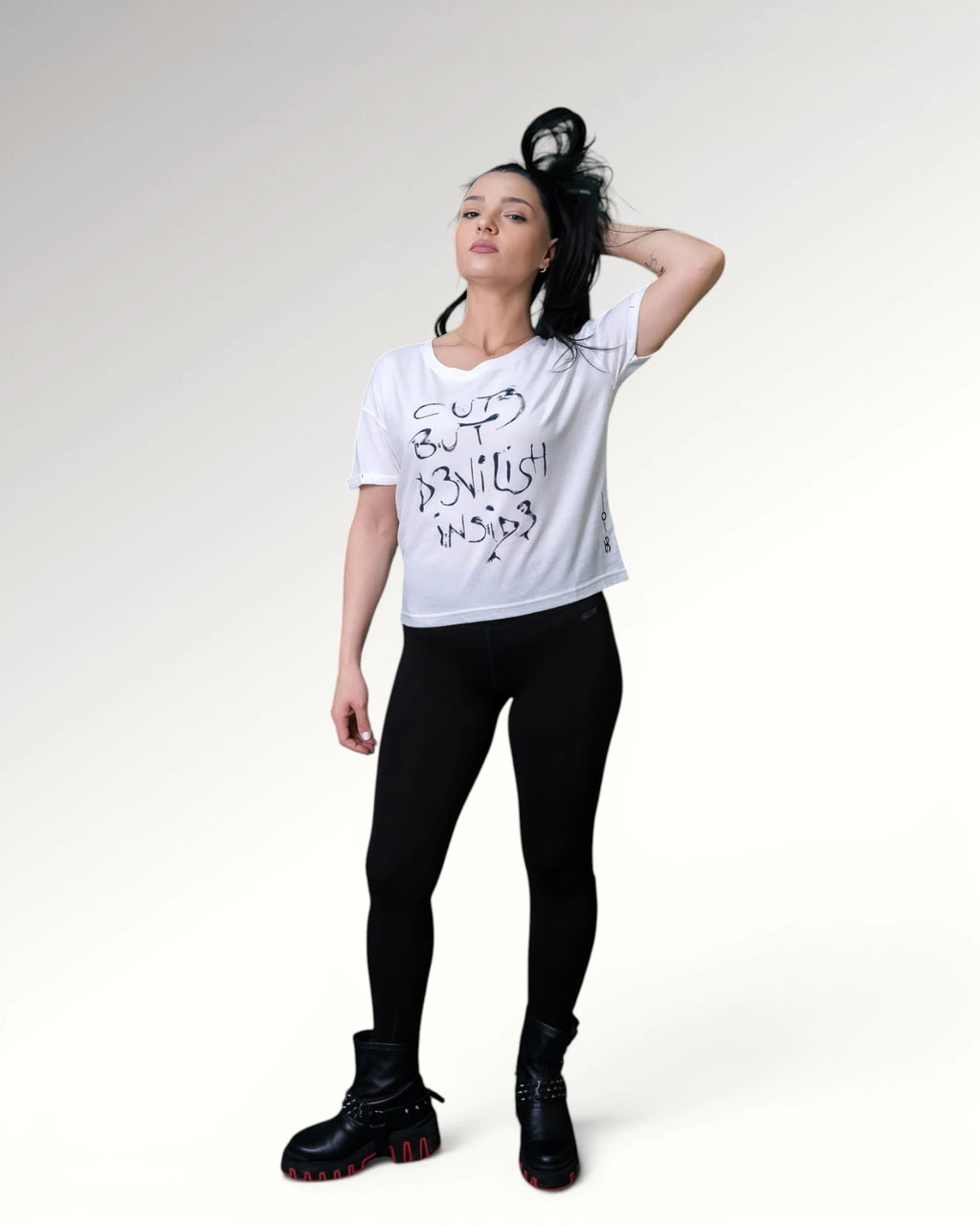 CUTE VS DEVILISH T-SHIRT | WHITE