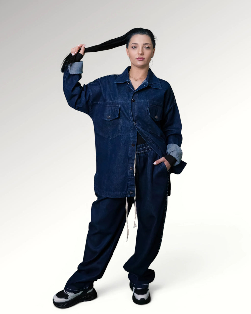 FISHNET JACKET | DARK BLUE