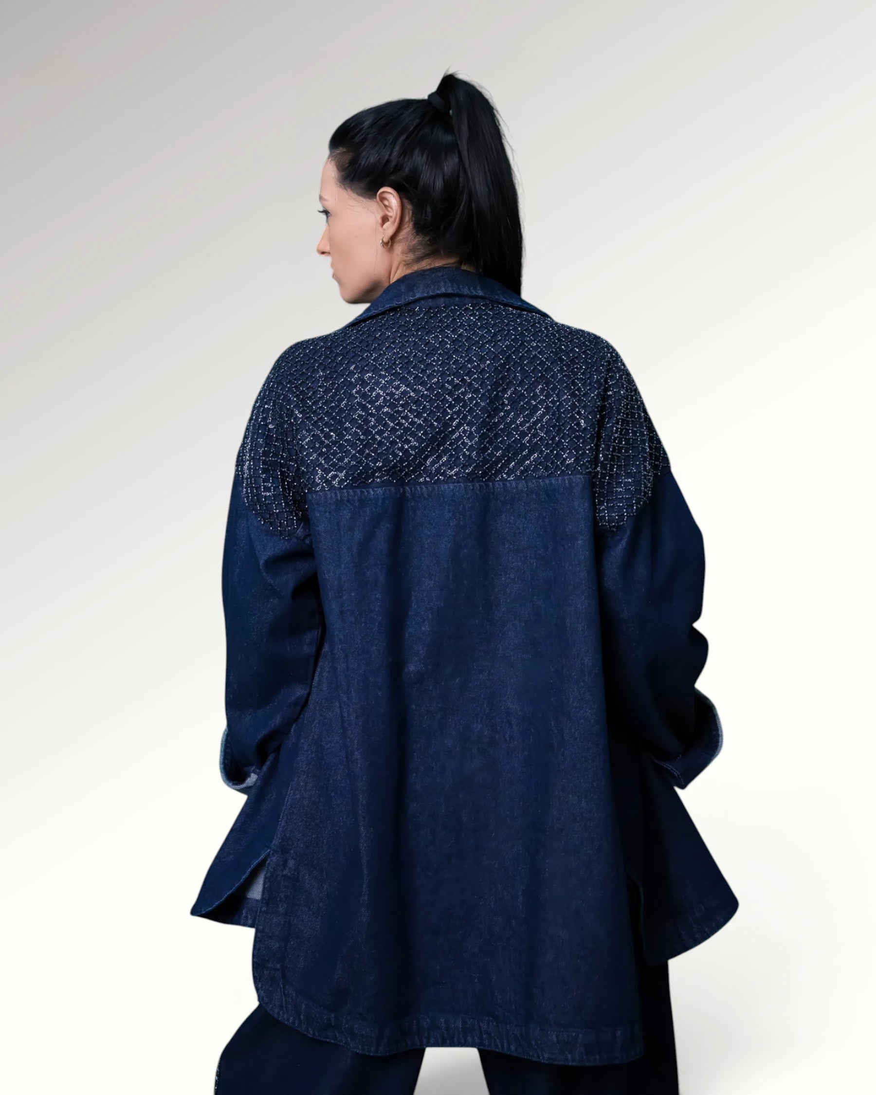 FISHNET JACKET | DARK BLUE