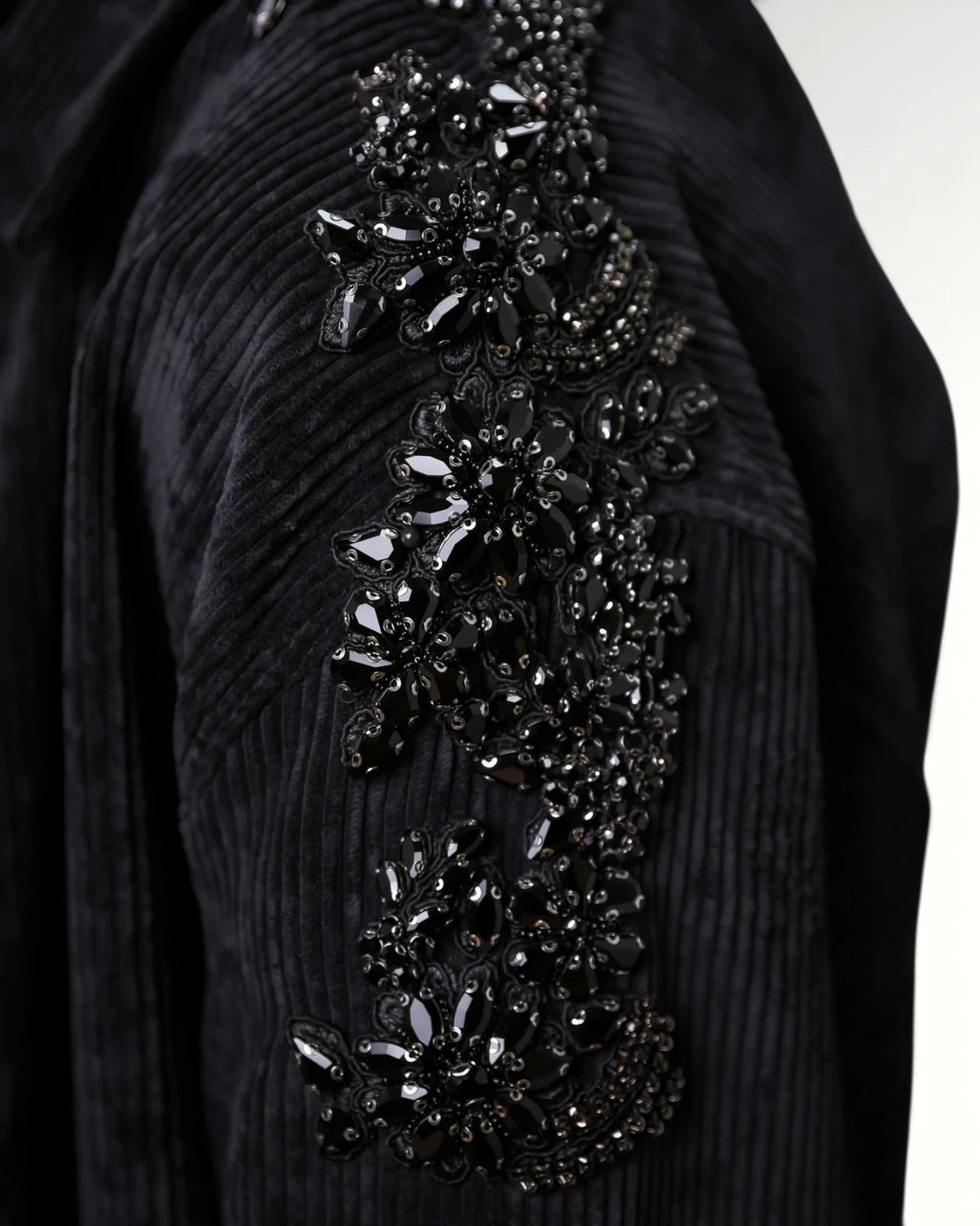 LOTUS CORDUROY SHIRT | BLACK