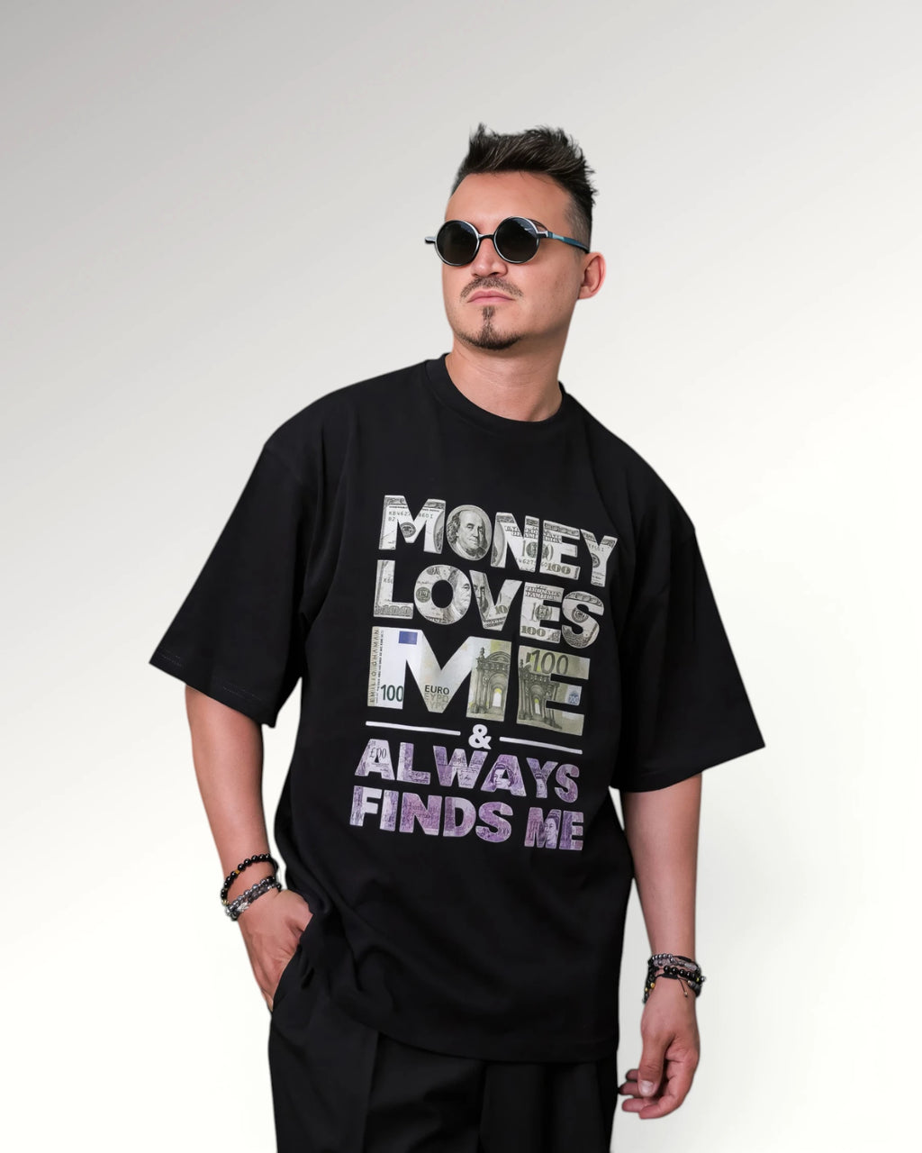 MONEY LOVE T-SHIRT | BLACK