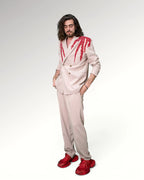 RED OCTOPUS BLAZER | NUDE