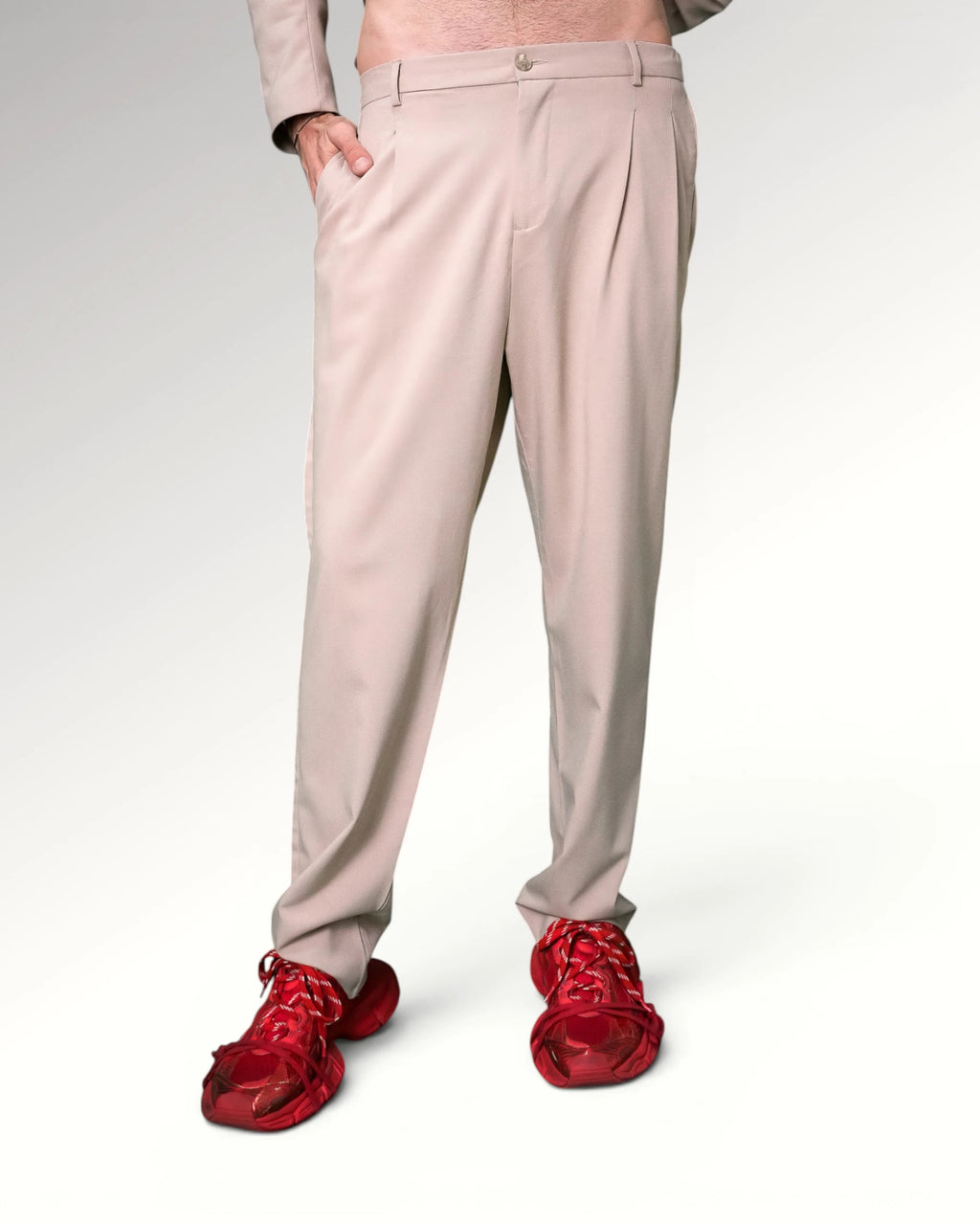 SUIT PANTS | NUDE