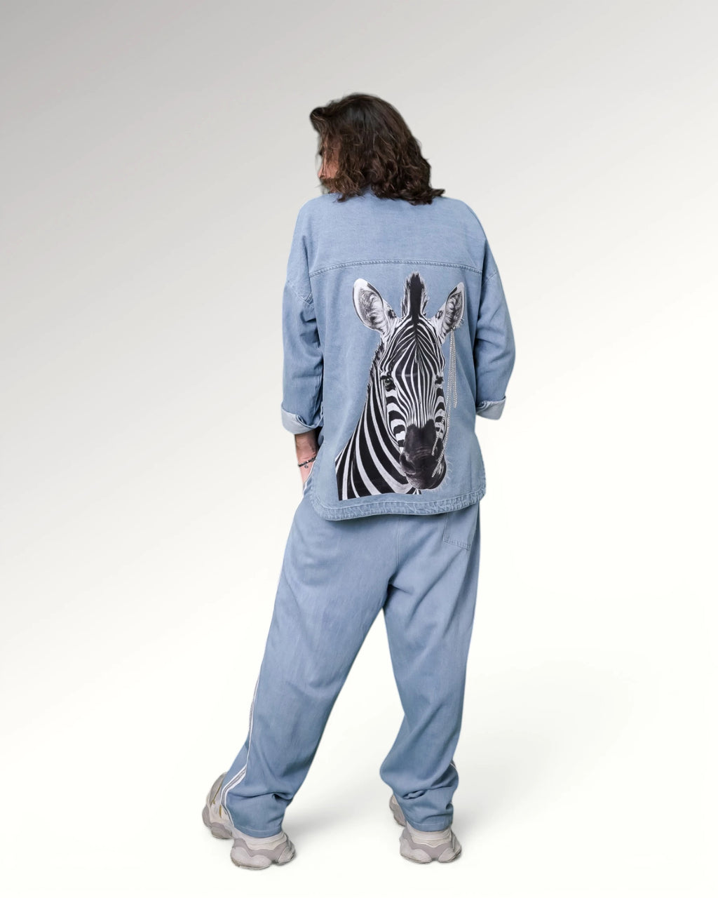 WIDE FIT JOGGERS | LIGHT BLUE