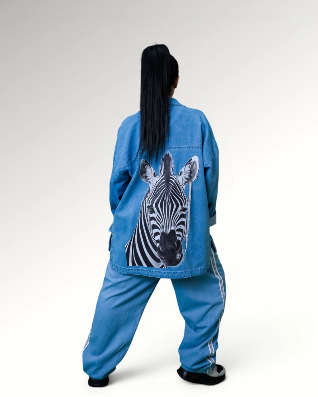 WIDE FIT JOGGERS | LIGHT BLUE