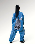 WIDE FIT JOGGERS | LIGHT BLUE