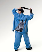 WIDE FIT JOGGERS | LIGHT BLUE