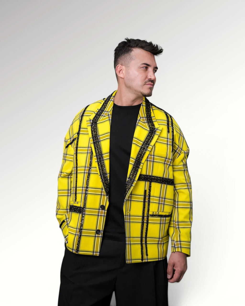 YELLOW BRITTAIN BLAZER | YELLOW