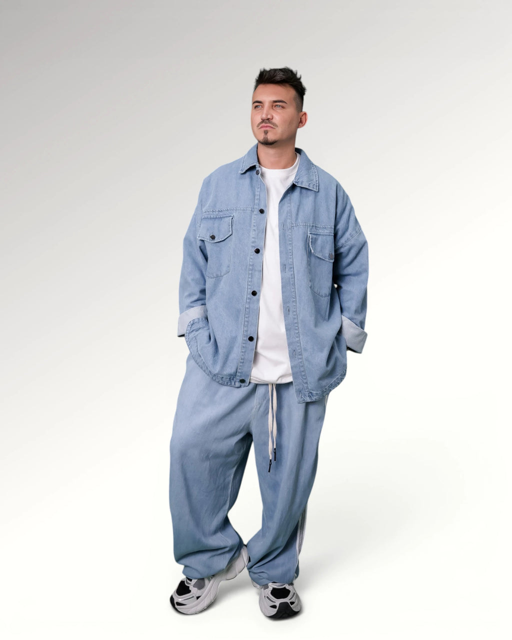ZEBBRA OVERSHIRT | LIGHT BLUE