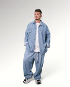 ZEBBRA OVERSHIRT | LIGHT BLUE