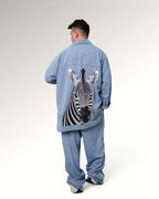 ZEBBRA OVERSHIRT | LIGHT BLUE