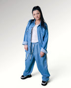 ZEBBRA OVERSHIRT | LIGHT BLUE